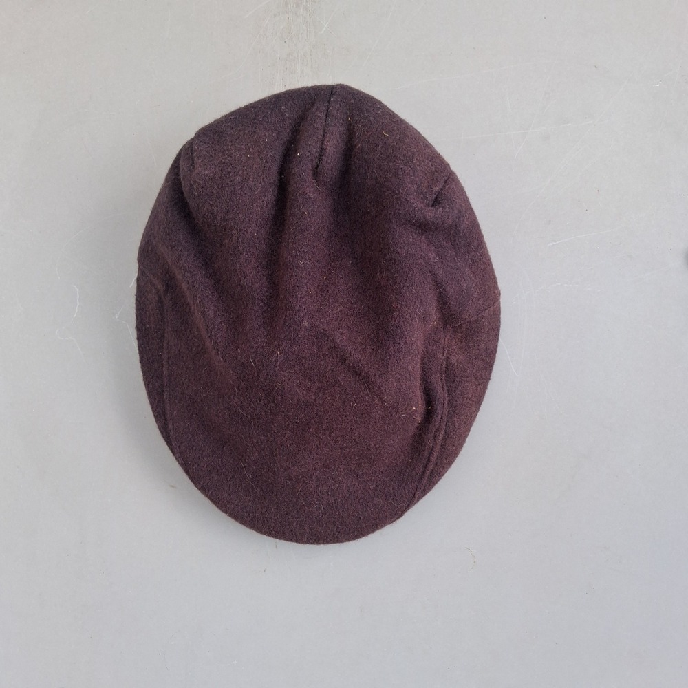 Vintage Stetson Flat Cap Mens Medium Deep Navy Wool Ivy Driving Hat Made in USA